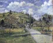 The highway, Camille Pissarro